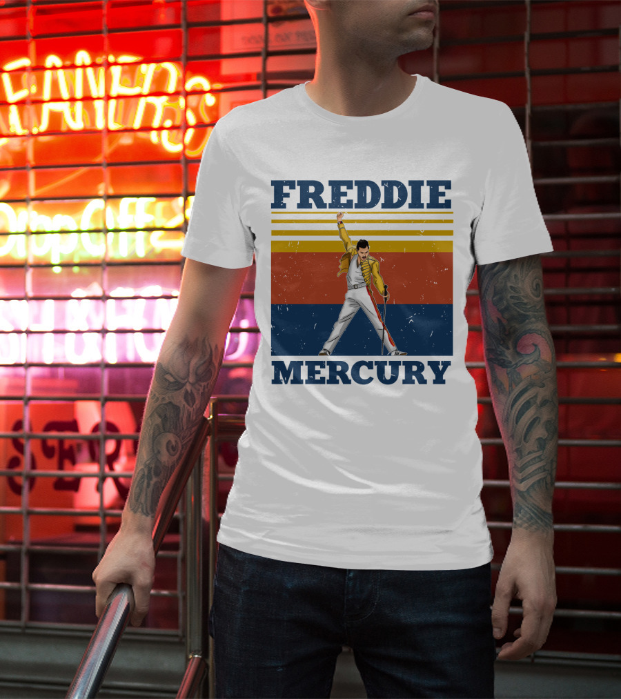 FREDDIE MERCURY Yellow Jacket T-Shirt