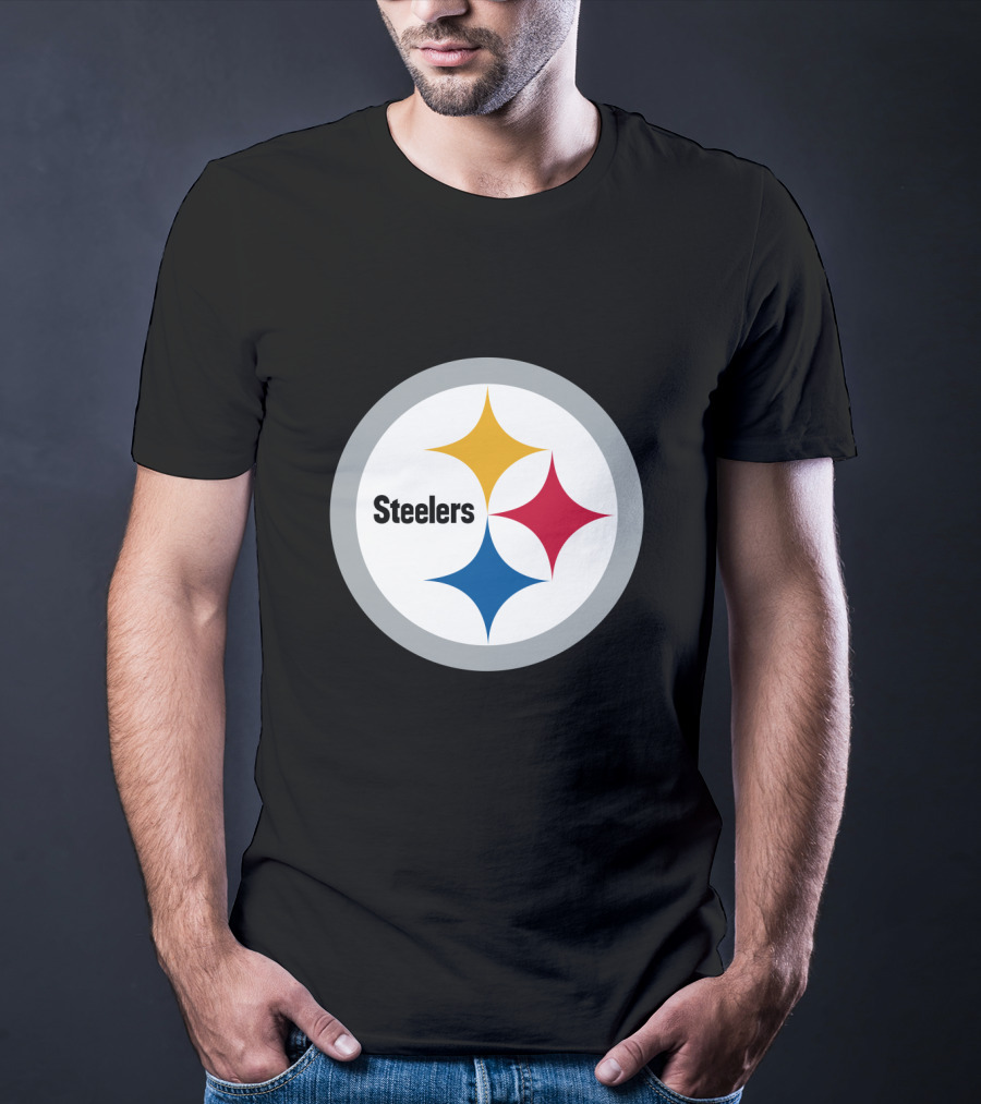 Pittsburgh Steelers Circular Emblem With Iconic Stars T-Shirt