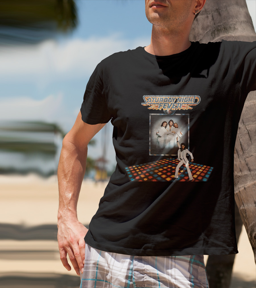 Saturday Night Fever Disco Dance 1977 With Bee Gees T-Shirt
