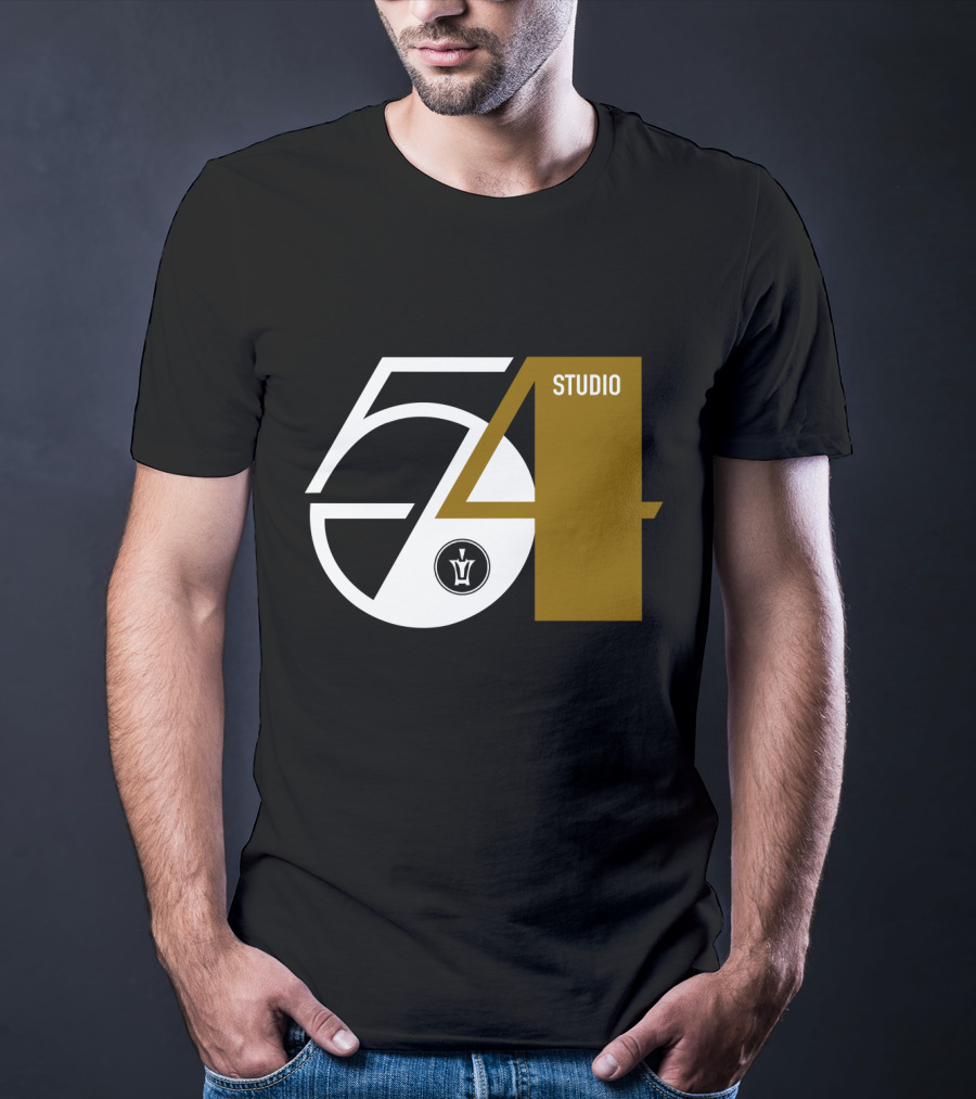 Studio 54 Disco With Vintage Style Record Label T-Shirt