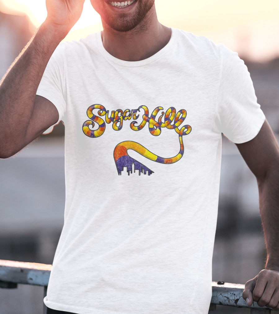 Sugar Hill City Skyline Colorful Script T-Shirt