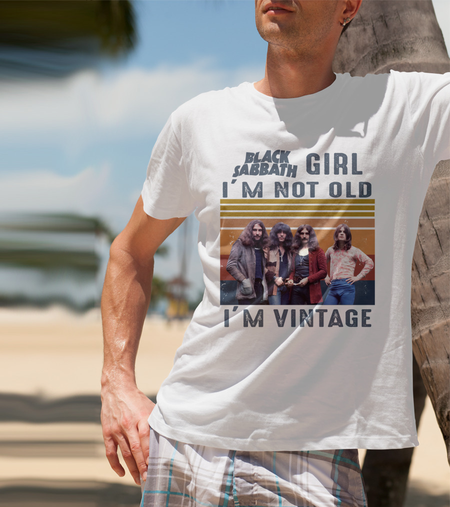 Black Sabbath Girl I'm Not Old I'm Vintage T-Shirt