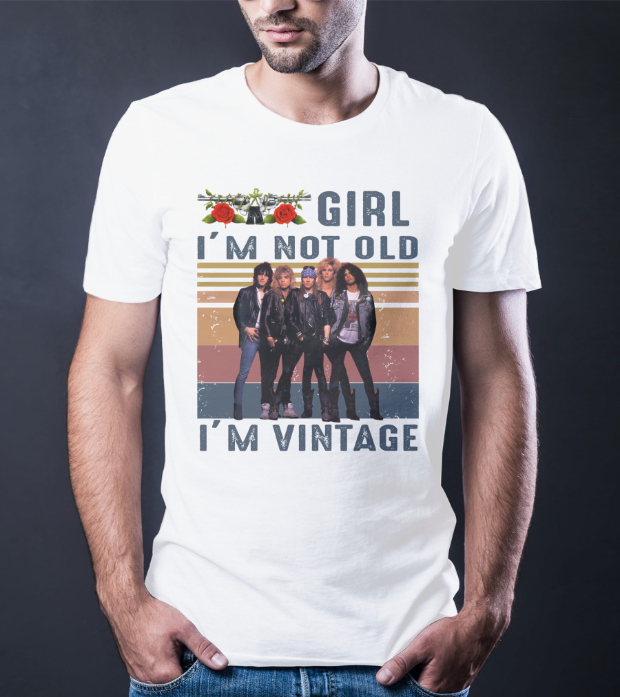 Guns N' Roses Girl I'm Not Old I'm Vintage T-Shirt