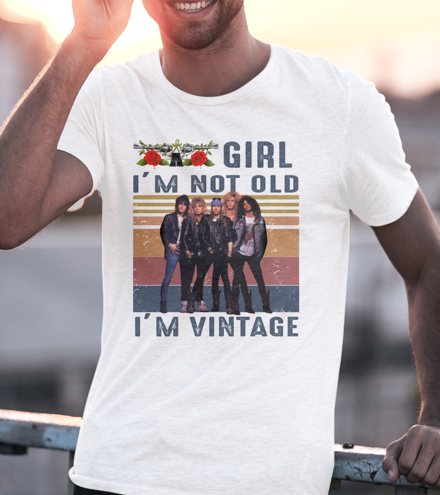 Guns N' Roses Girl I'm Not Old I'm Vintage T-Shirt