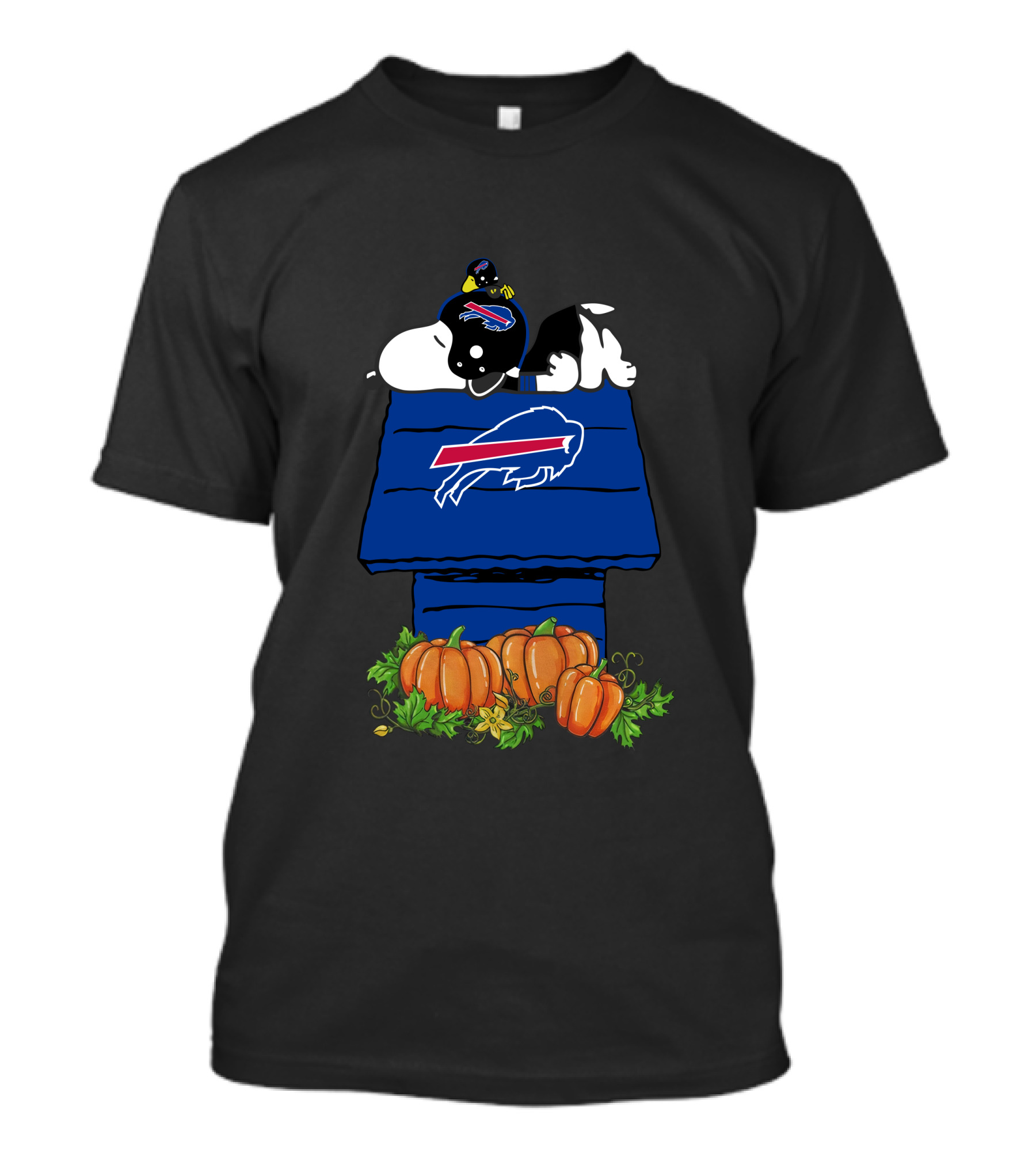 Buffalo Bills Snoopy Doghouse Pumpkins T-Shirt