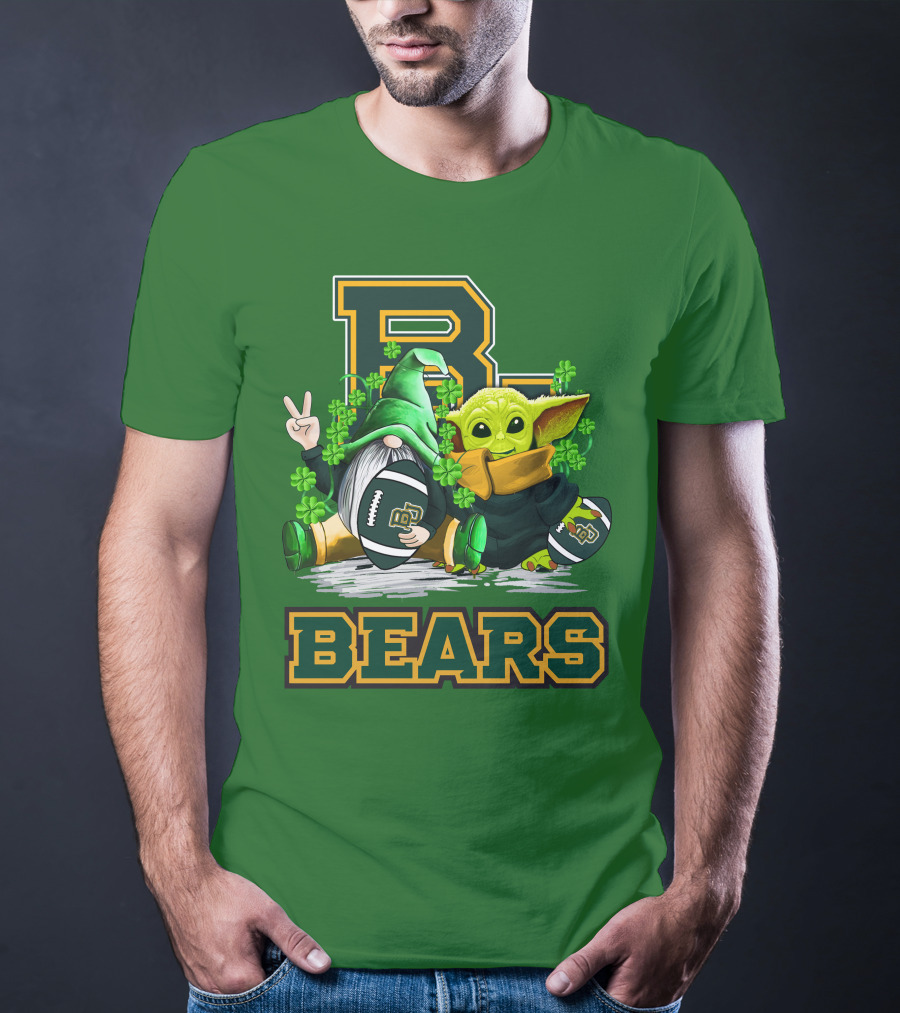 Baylor Bears St. Patrick's Day Football Clover T-Shirt