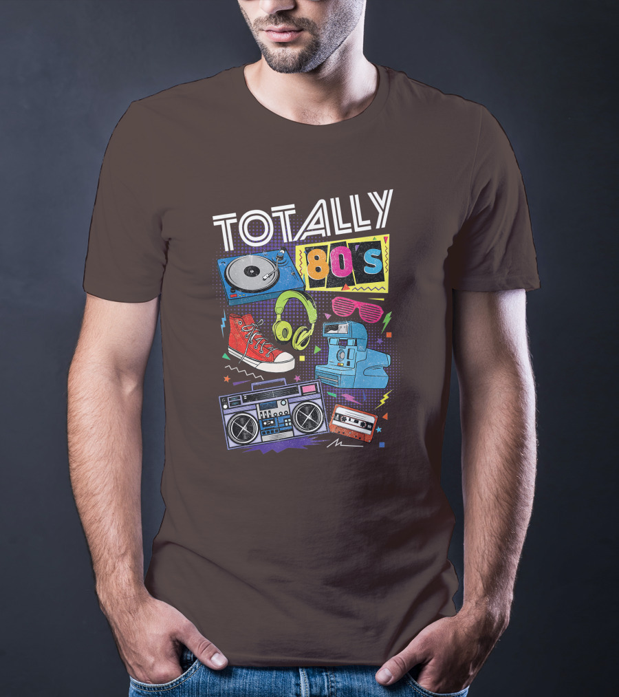 Totally 80s Boombox Cassette Tape T-Shirt