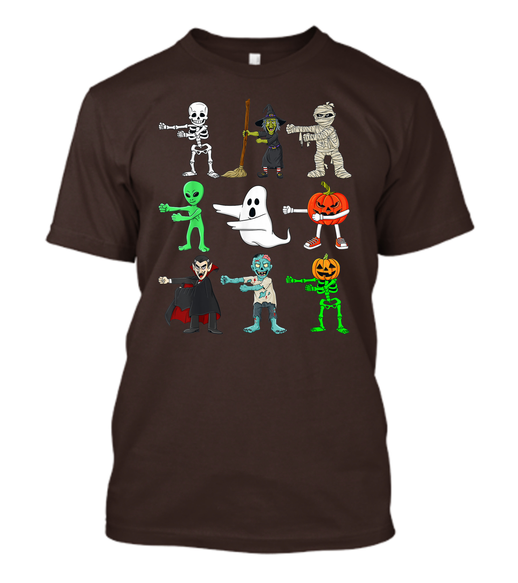 Halloween Floss Like A Boss Skeleton Witch Mummy Alien Ghost Pumpkin Dracula Zombie T-Shirt