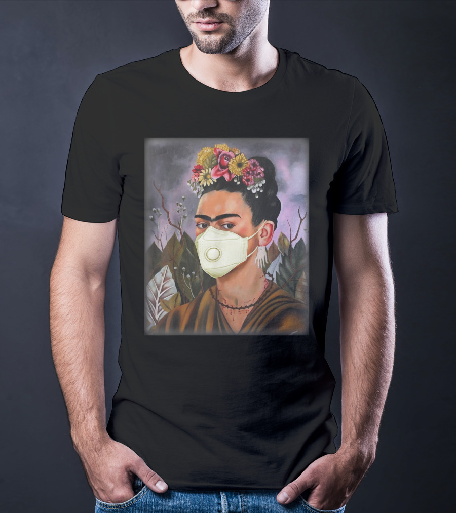 Frida Kahlo Floral Mask T-Shirt