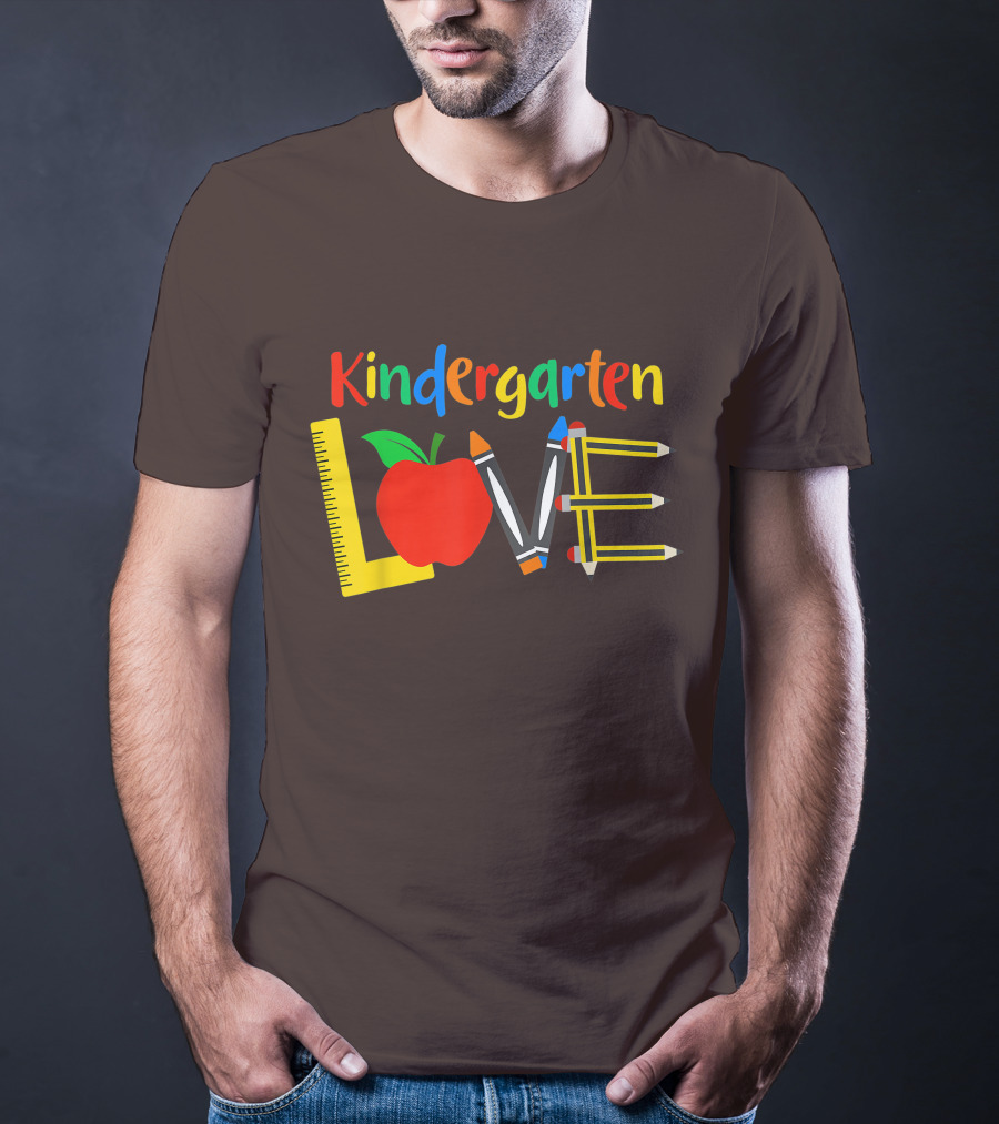 Kindergarten Love Teacher Student Classroom Tools T-Shirt