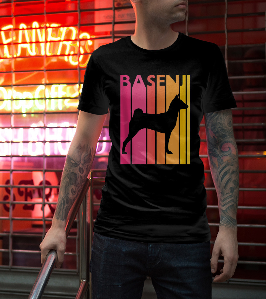 Basenji Retro Love Vintage T-Shirt