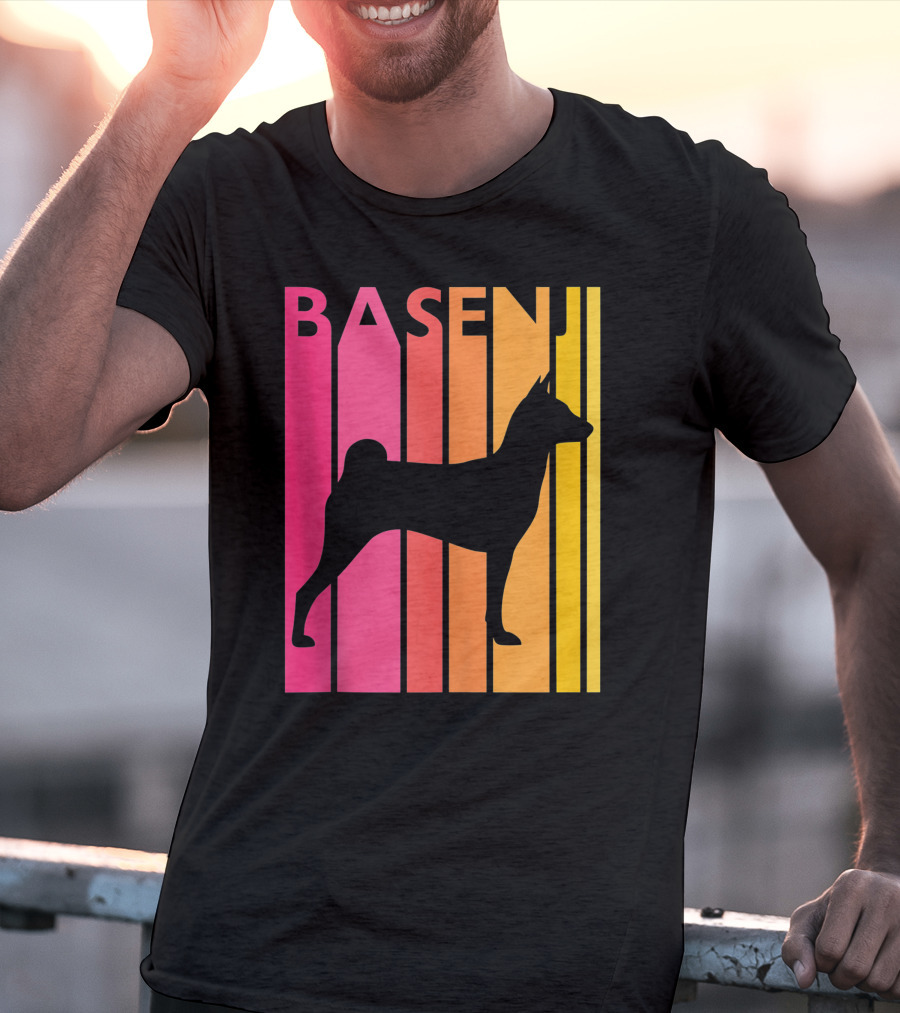 Basenji Retro Love Vintage T-Shirt