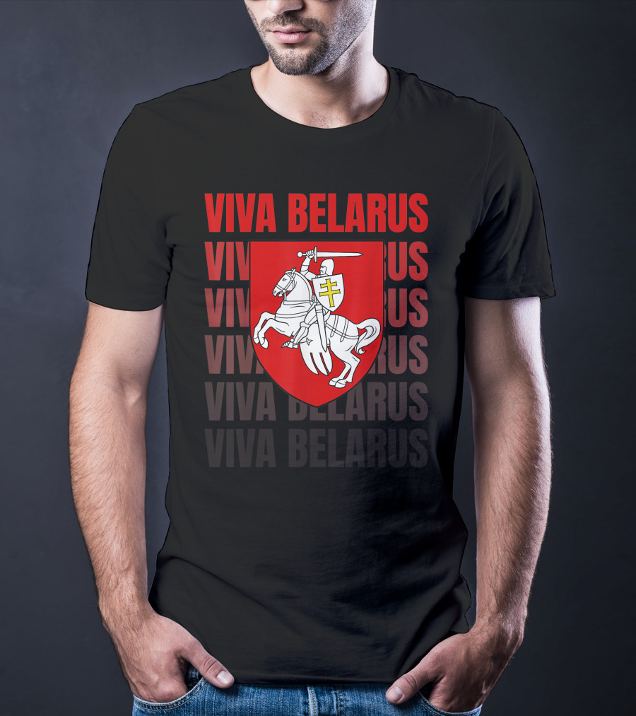 Viva Belarus Pogonya Emblem Flag T-Shirt
