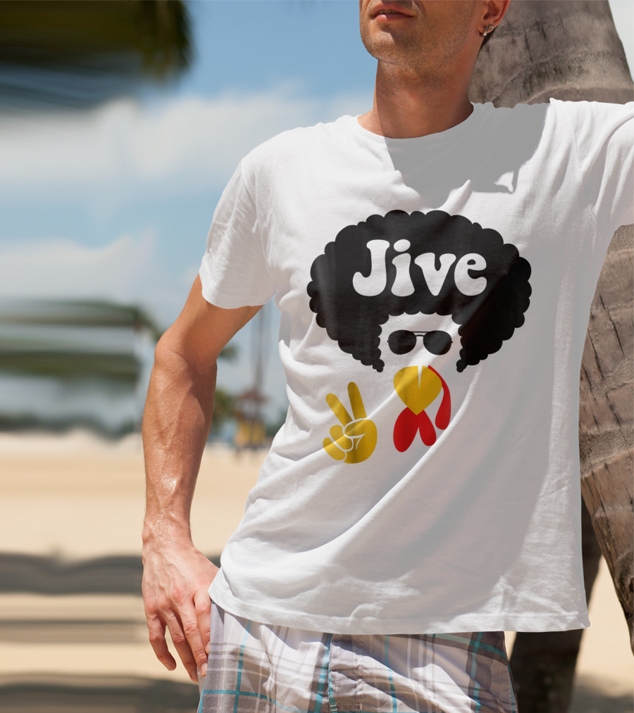 Jive Turkey Face Peace Sign T-Shirt
