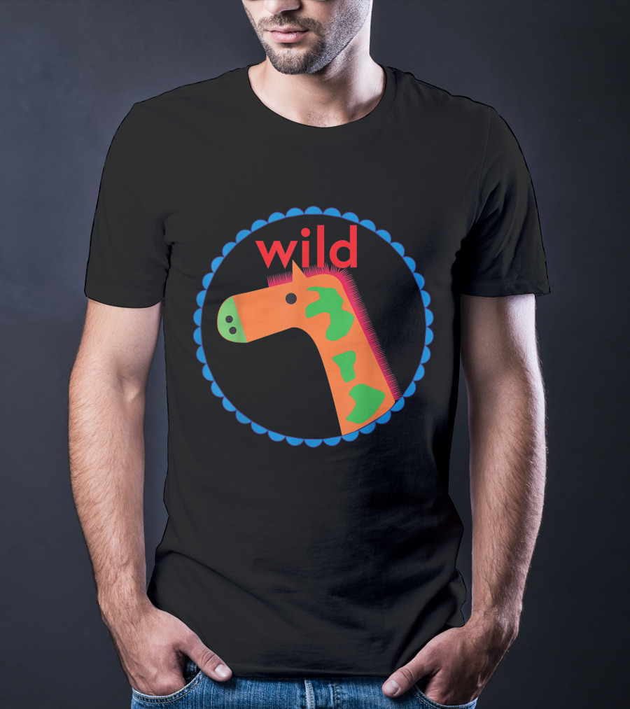 Wild Orange Green Giraffe T-Shirt