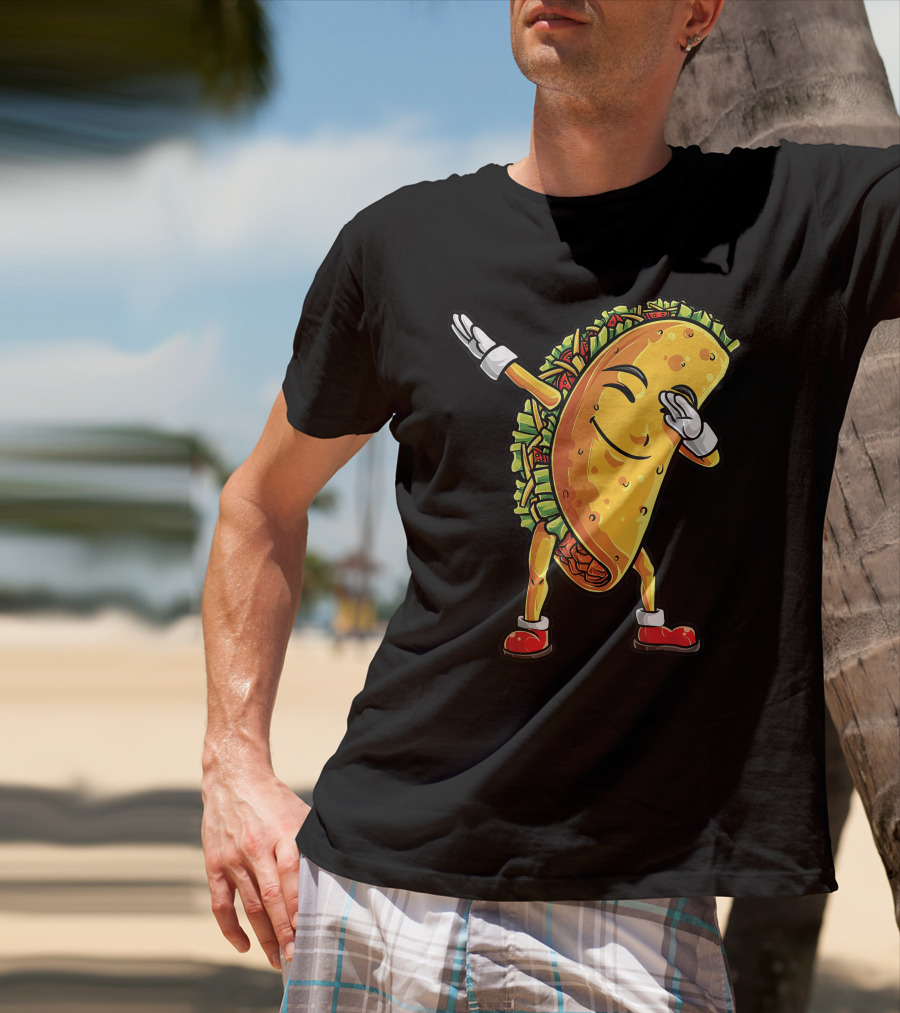 Dabbing Taco Cinco De Mayo Animation T-Shirt