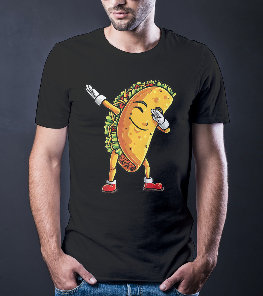 Dabbing Taco Cinco De Mayo Animation T-Shirt