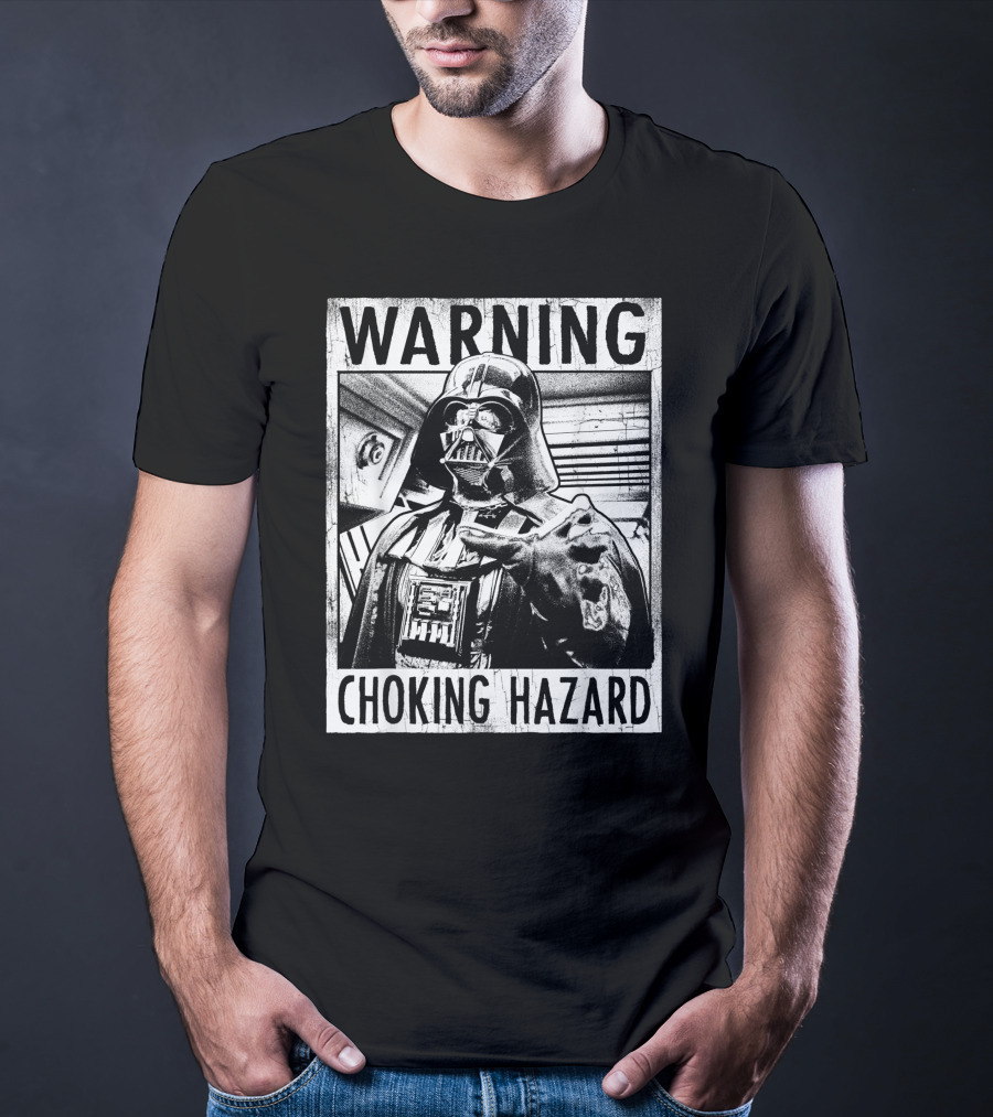 Star Wars Warning Darth Vader Choking Hazard T-Shirt