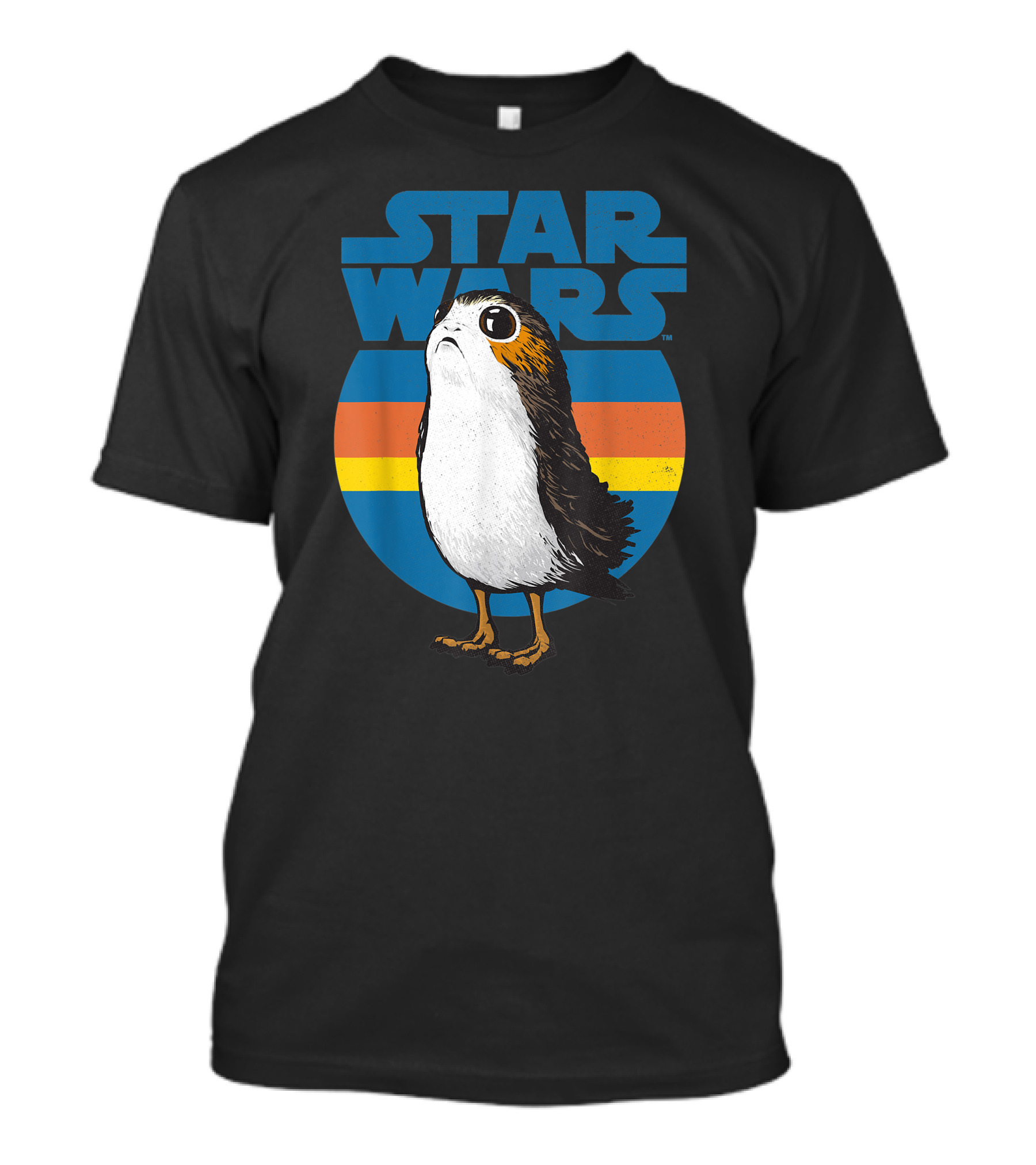 Star Wars Porg Retro Stripes T-Shirt
