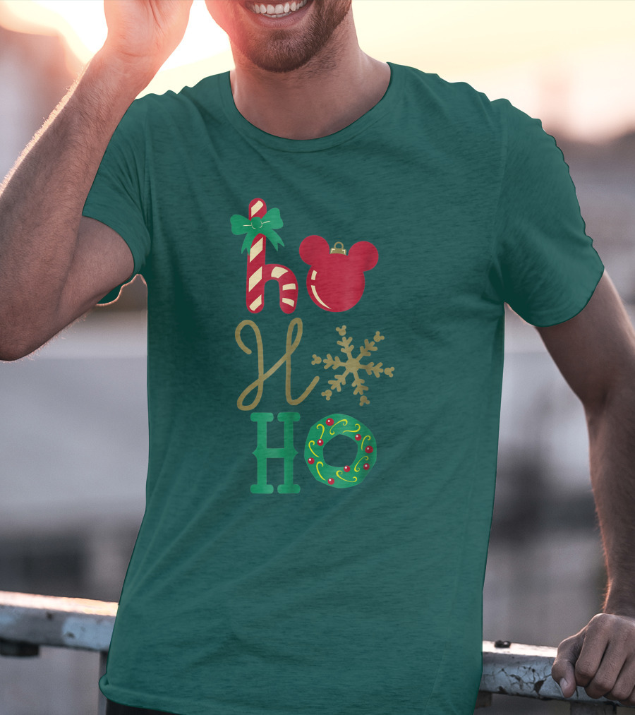 Ho Ho Ho Disney Mickey Holiday T-Shirt