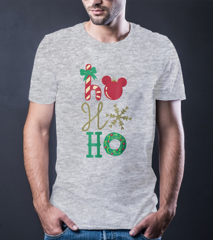 Disney Christmas Mickey Mouse Ho Ho Ho T-Shirt