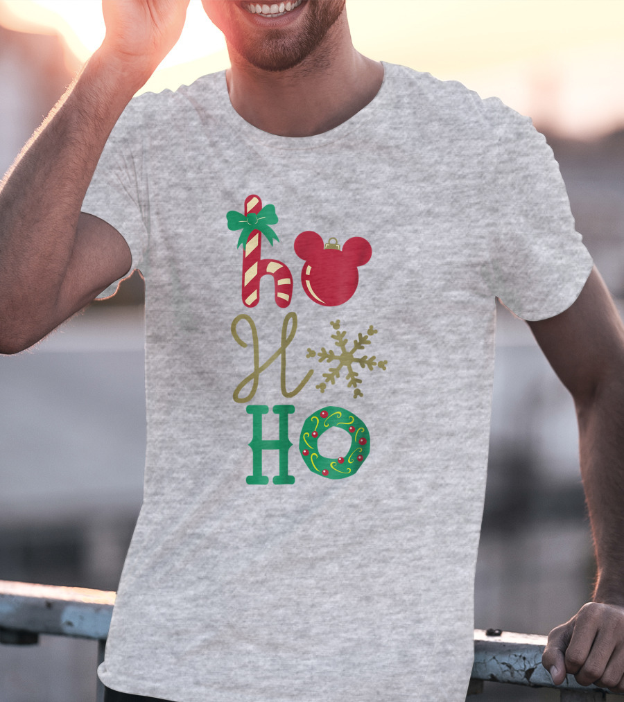Disney Christmas Mickey Mouse Ho Ho Ho T-Shirt