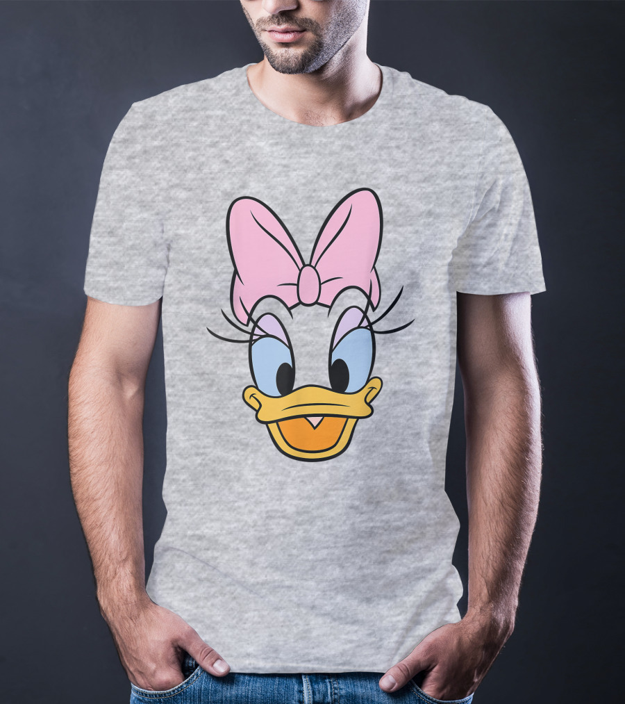 Disney Daisy Duck Pink Bow Face T-Shirt