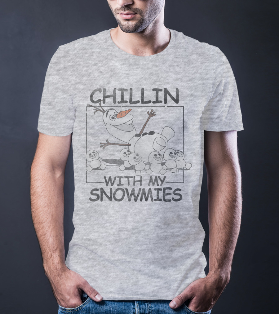 Disney Frozen Olaf Chillin With My Snowmies Snowman Friends T-Shirt