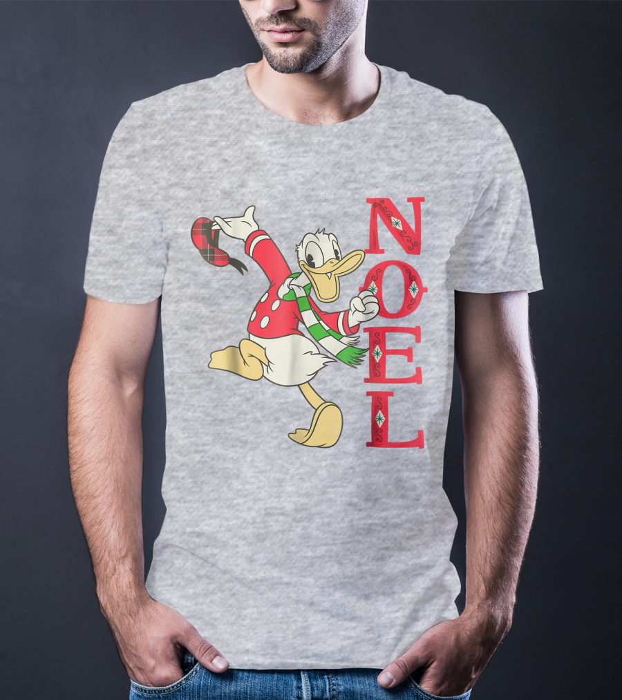 Vintage Disney Donald Duck Noel Holiday Merry Christmas T-Shirt
