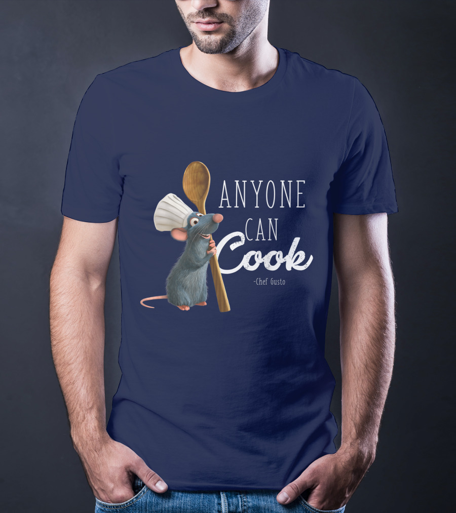 Disney Pixar Ratatouille Remy Anyone Can Cook Chef Gusto T-Shirt