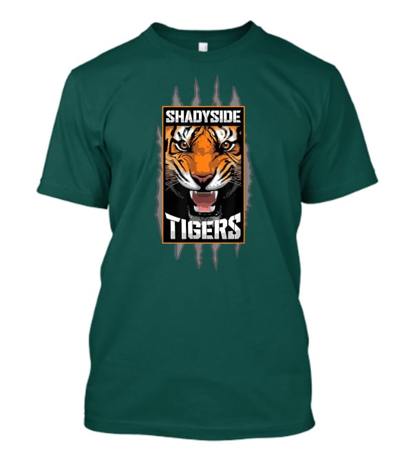 Shadyside Tigers Fierce Tiger Face Claw Marks T-Shirt