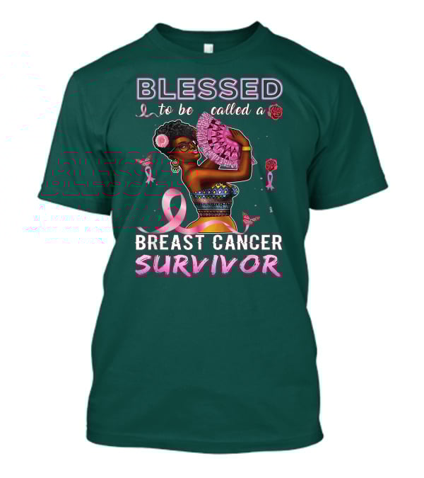 BLESSED To Be Called A BREAST CANCER SURVIVOR African American T-Shirt