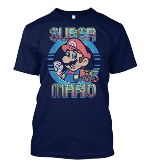 Super Mario Retro 85 Circle Classic T-Shirt