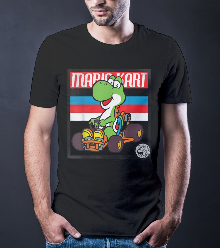Mario Kart Yoshi Old School Retro 90s T-Shirt