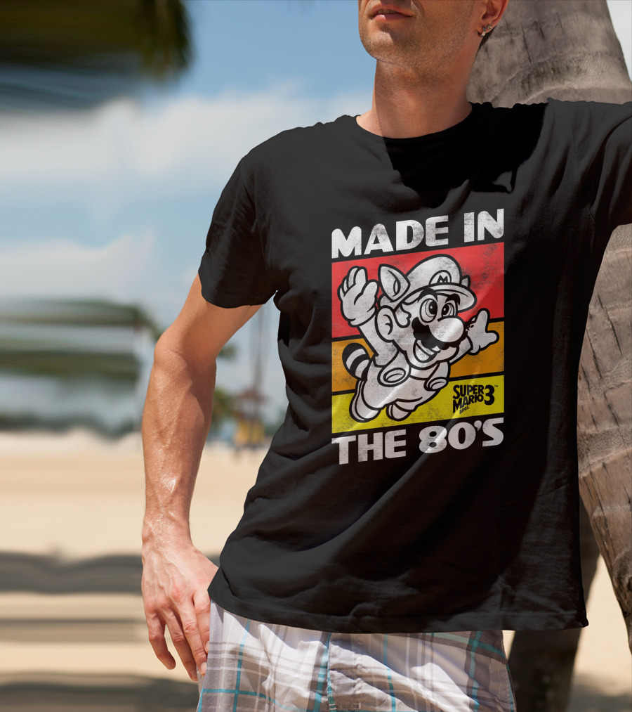 Made In The 80's Super Mario Bros 3 Retro Gaming Humor T-Shirt