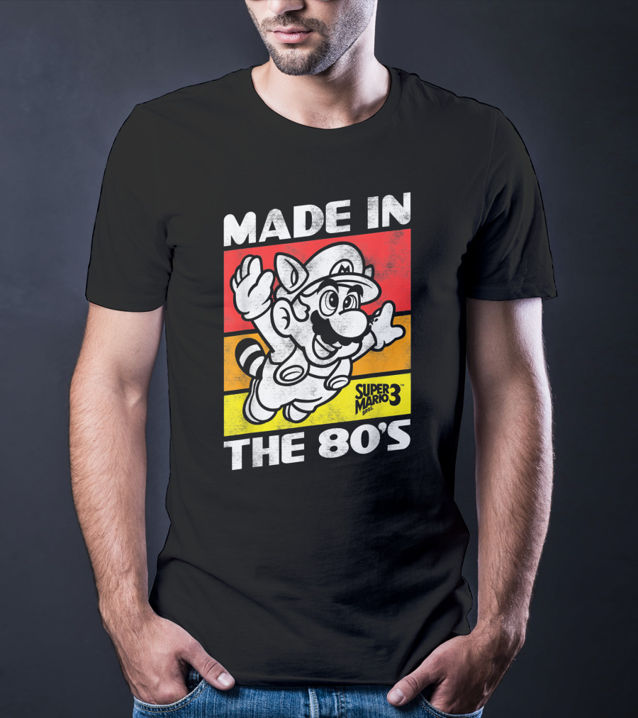Made In The 80's Super Mario Bros 3 Retro Gaming Humor T-Shirt