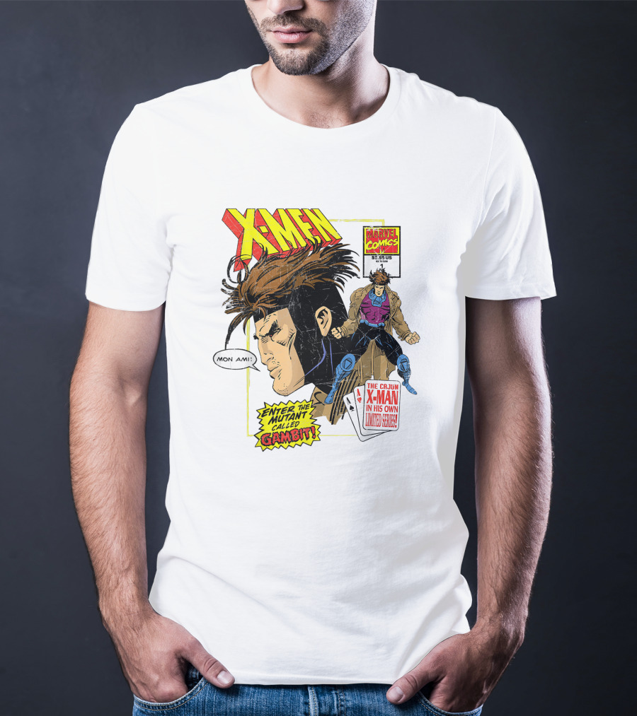 X-Men Marvel Comics Cajun X-Man Gambit Remy LeBeau Enter The Mutant Called Gambit T-Shirt