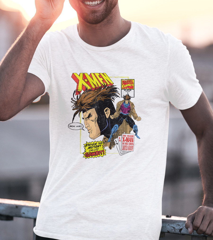 X-Men Marvel Comics Cajun X-Man Gambit Remy LeBeau Enter The Mutant Called Gambit T-Shirt