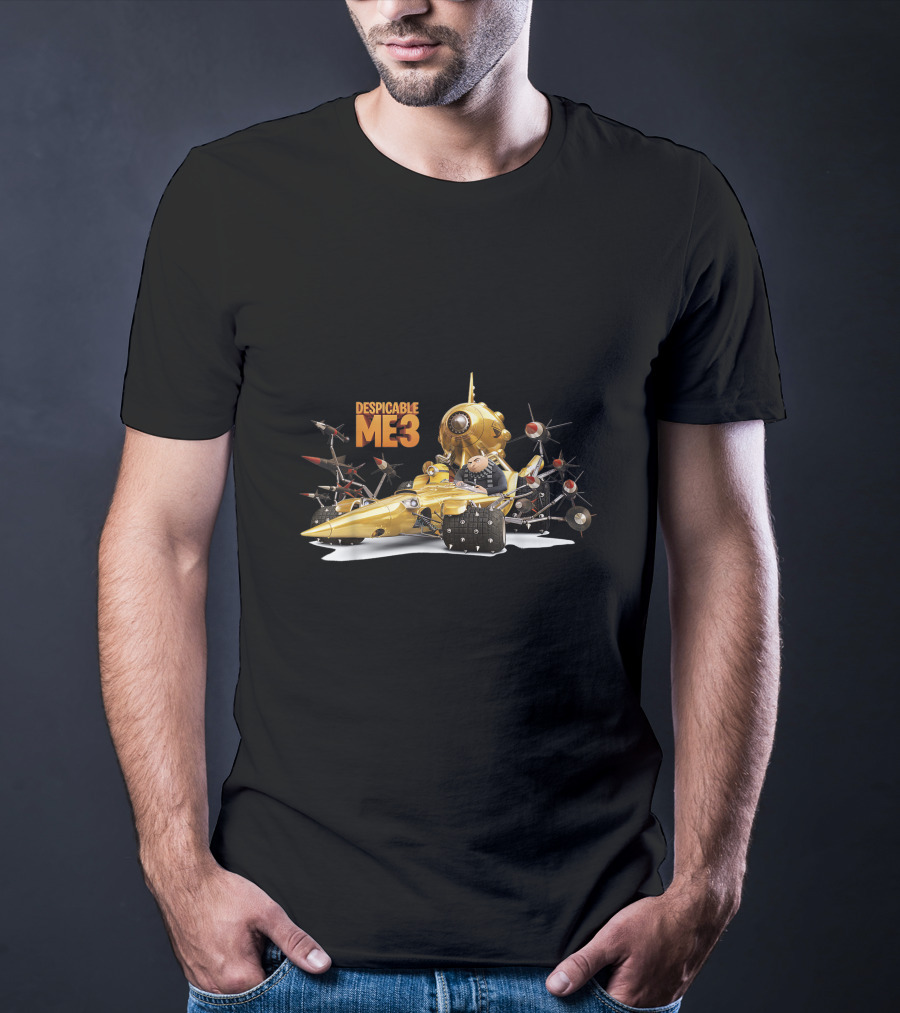 Despicable Me 3 Gru In Gold Submarine With Transforming Gadgets T-Shirt