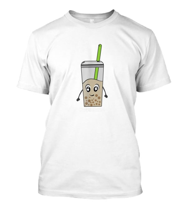 Funny Cute Boba Tea Bubble Taiwanese Kawaii Cartoon Drink T-Shirt