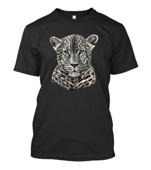 Leopard With Striking Blue Eyes T-Shirt
