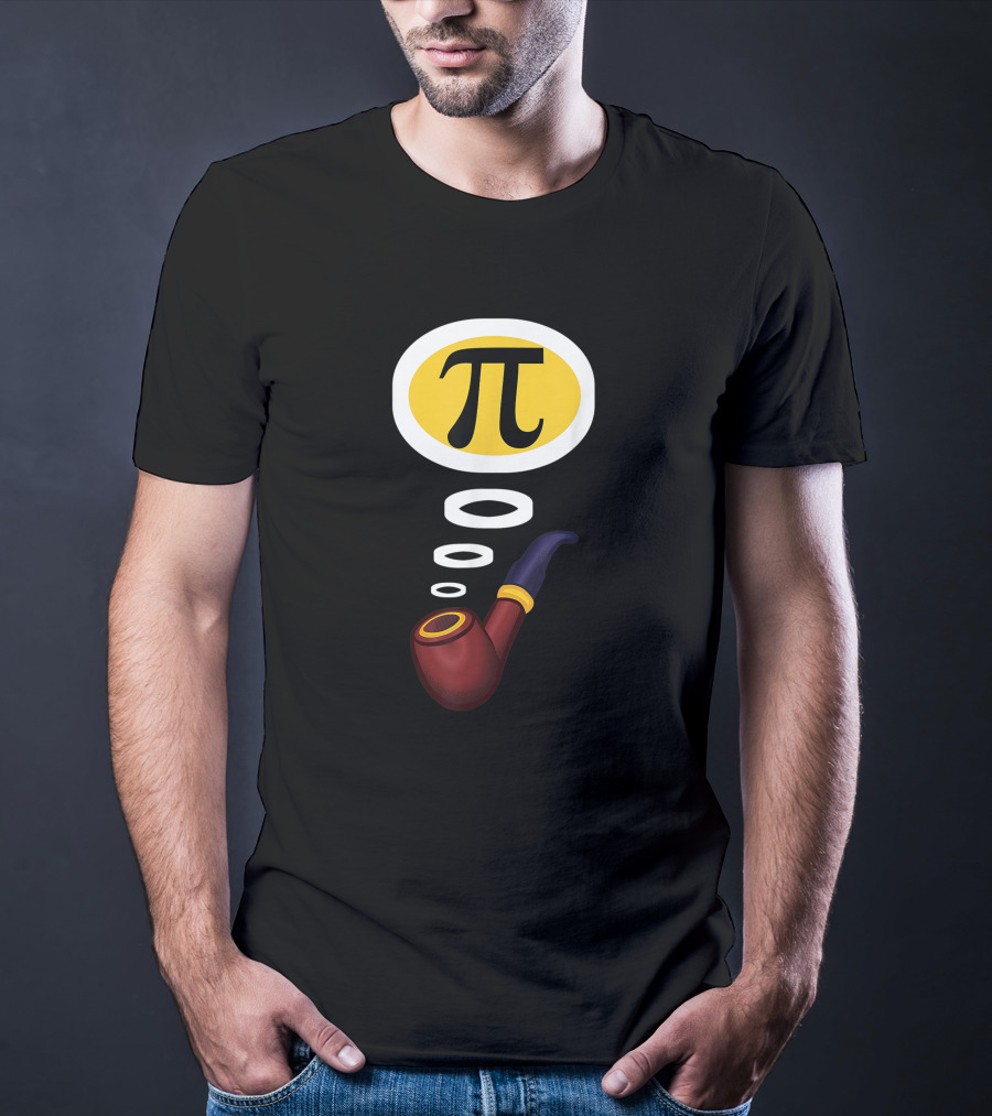 Pi Day Pipe With Pi Symbol For Teacher T-Shirt
