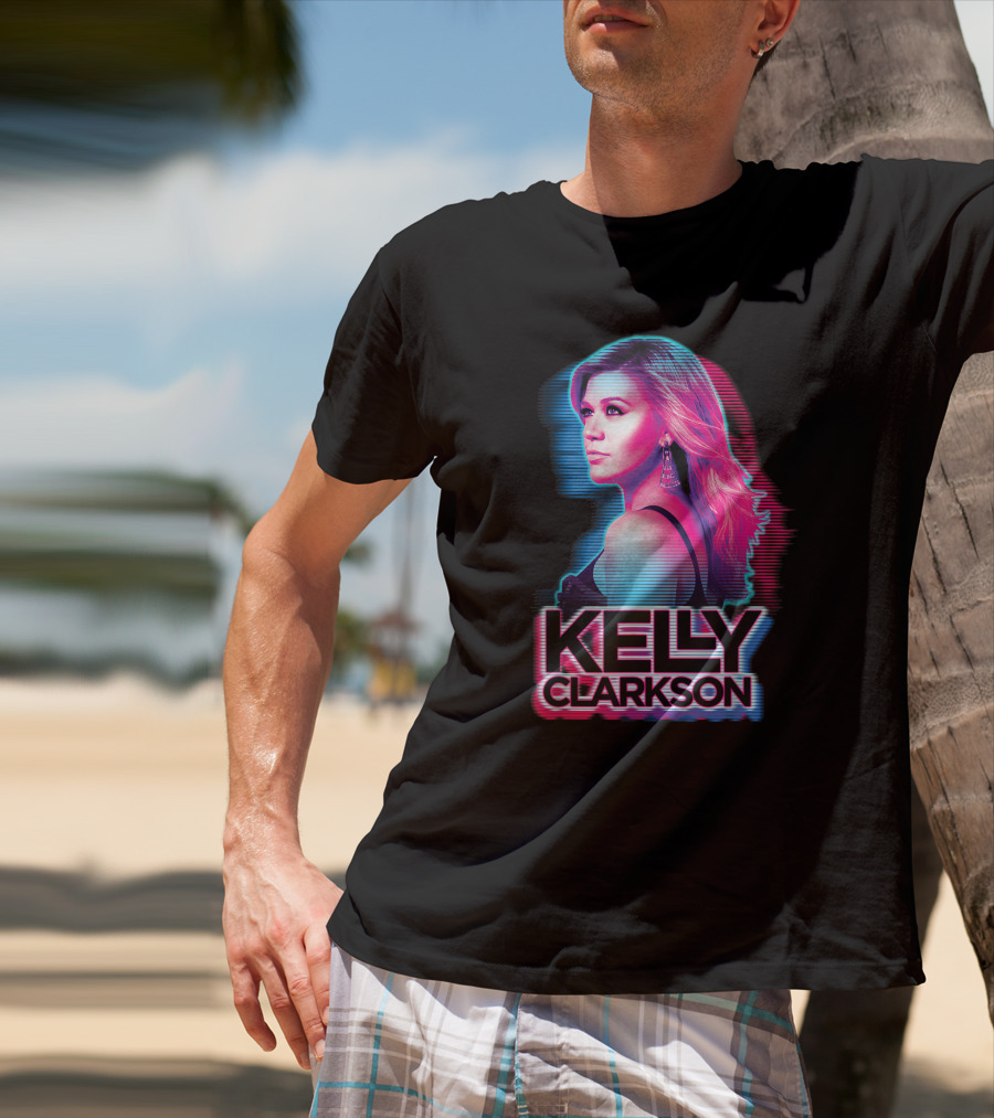 KELLY CLARKSON Retro Neon T-Shirt