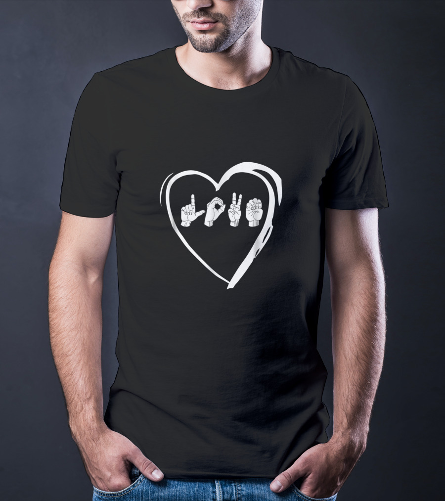 Love Heart Sign Language ASL T-Shirt