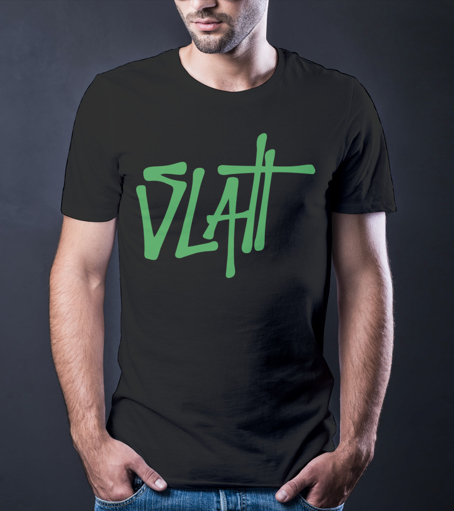 Slatt Young Thug Green Text T-Shirt