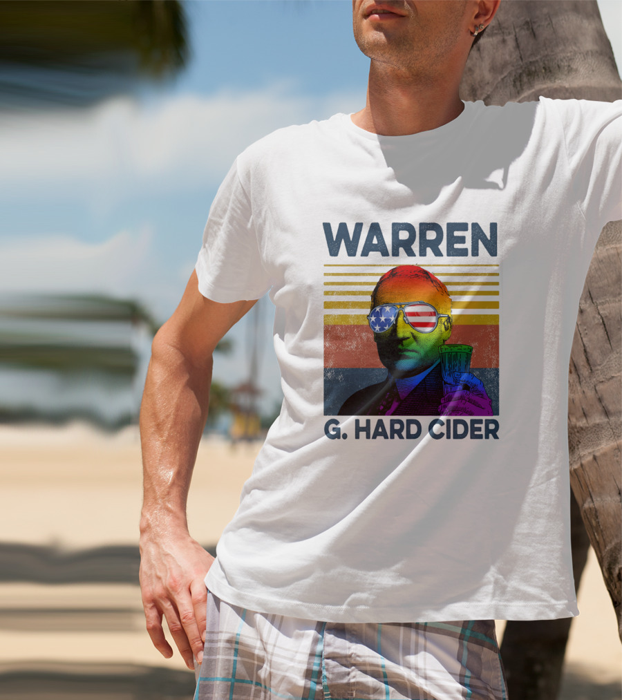 Warren G. Hard Cider Patriotic Sunglasses And Colorful Portrait T-Shirt