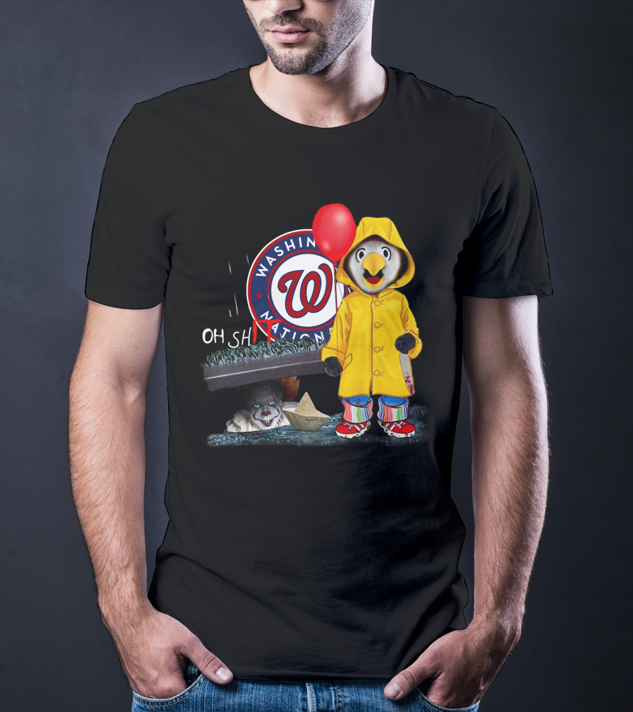 Washington Nationals Pennywise Penguin Red Balloon T-Shirt
