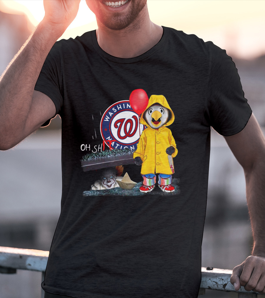 Washington Nationals Pennywise Penguin Red Balloon T-Shirt