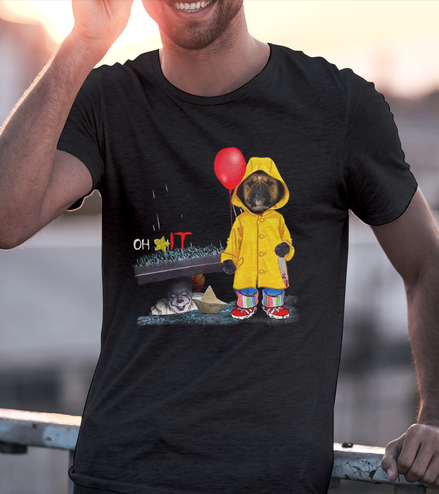 IT BoxerDs Raincoat Red Balloon Dog Encounter T-Shirt