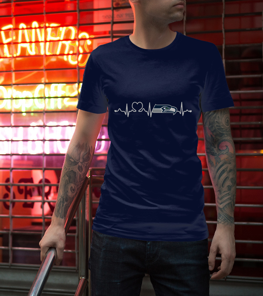 Seattle Seahawks Heartbeat T-Shirt